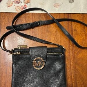 Michael Kors Black Leather Purse